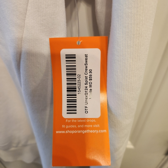 NWT Orangetheory White Sweatshirt - Picture 3 of 5